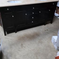 Wood Vanity Granite Countertop 