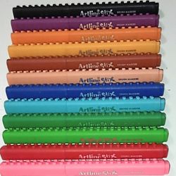 Artline Stix Brush Markers 12 CT 