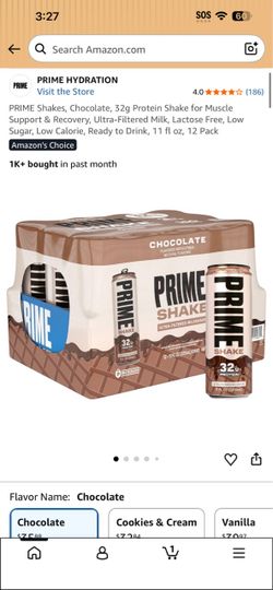 PRIME Chocolate Protein Shake 12-Pack