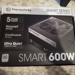 Thermaltake Smart 600W 80plus Power Supply Unti