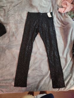 Black leggings with glitter