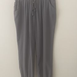 Women’s NY&C Gray Silk Joggers - Size M