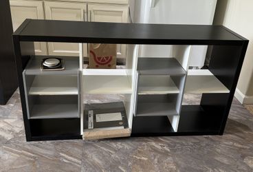 Ikea Shelves, Desk And Coffee Table