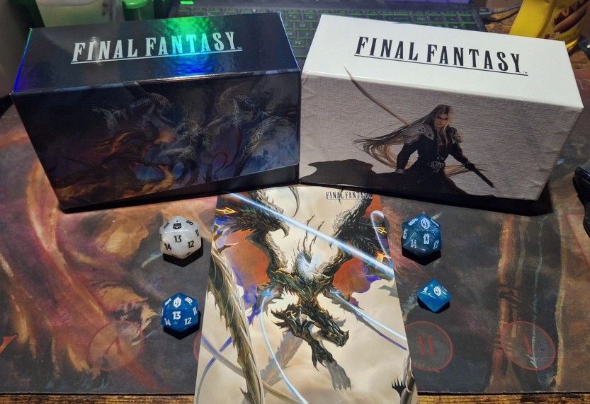 Magic: The Gathering Final Fantasy Bundle Boxes & Dice Set (Open, No Packs)