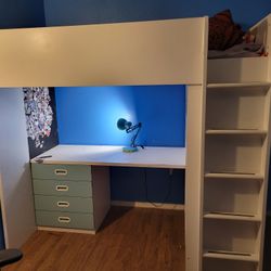 Loft Bed and Dresser