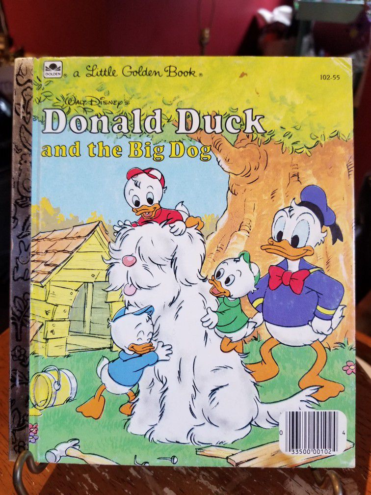 Little Golden Book #102-55 Disney's Donald Duck and the Big Dog