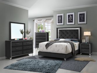 Queen Bed Frame Dresser & Mirror