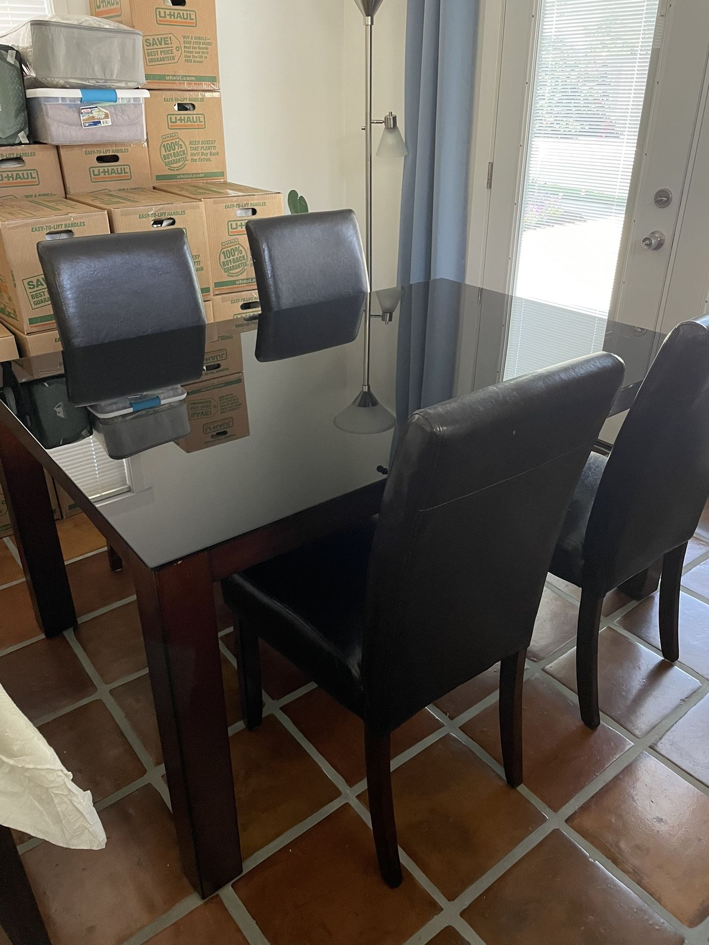 Dining Chairs (4) And Table Set