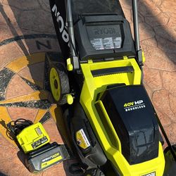 RYOBI 40V HP Brushless 20 in. Cordless Electric Battery Walk Behind Self-Propelled Lawn Mower with 6.0 Ah Battery and Charger