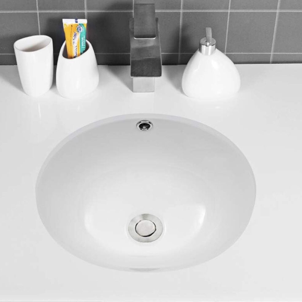 Sarlai 16 Inch Undermount Oval Sink
