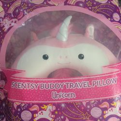 Unicorn Scentsy Buddy Travel Pillow 