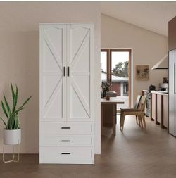 ❤️‍🔥 #B  72” LED Kitchen Pantry Cabinet