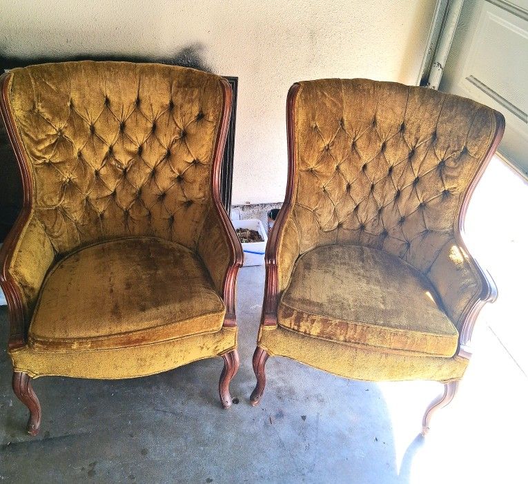 ​Pair of Exquisite 1948 French Baroque Style Armchairs