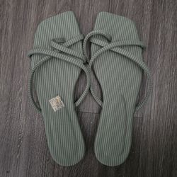 Olive Green Sandals size 9.5