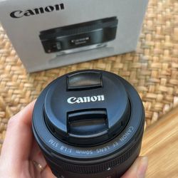 Canon 50mm lens f/1.8 STM