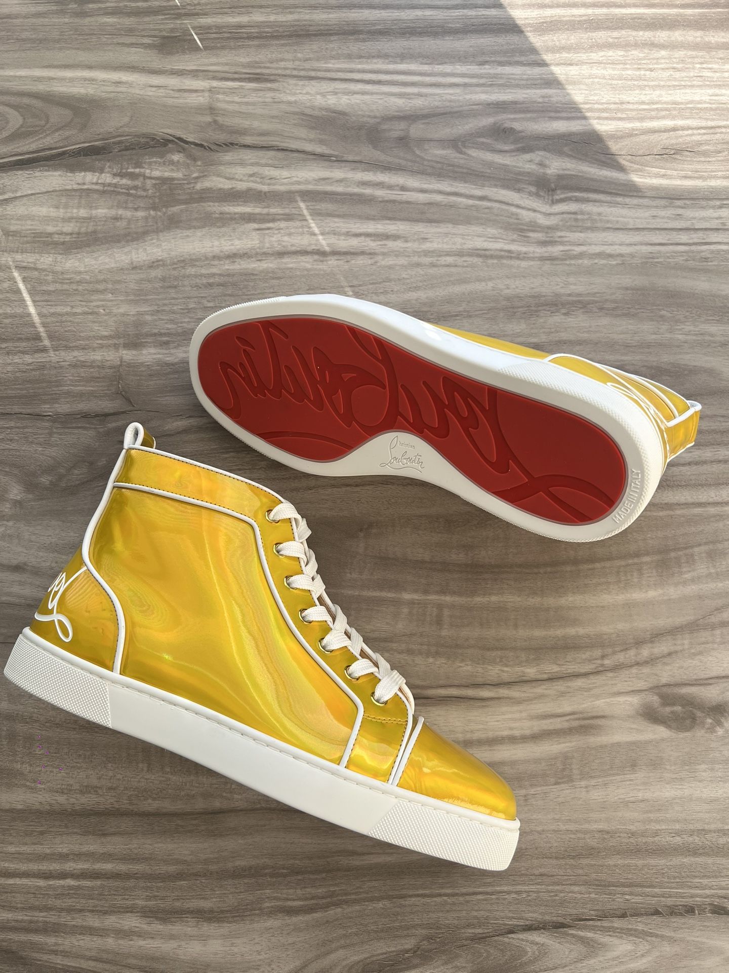 Christian Louboutin Orlato High Yellow Size 8.5 (EU 41.5) Men’s