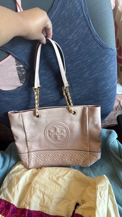 Tory Burch Fleming Leather Tote Bag