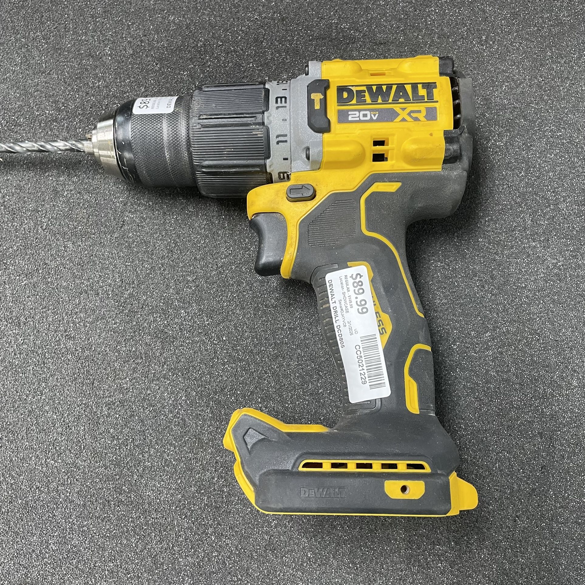 DeWALT 20V Cordless 1/2” Hammer Drill (Tool only)