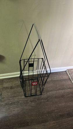 Tennis ball pick up hopper