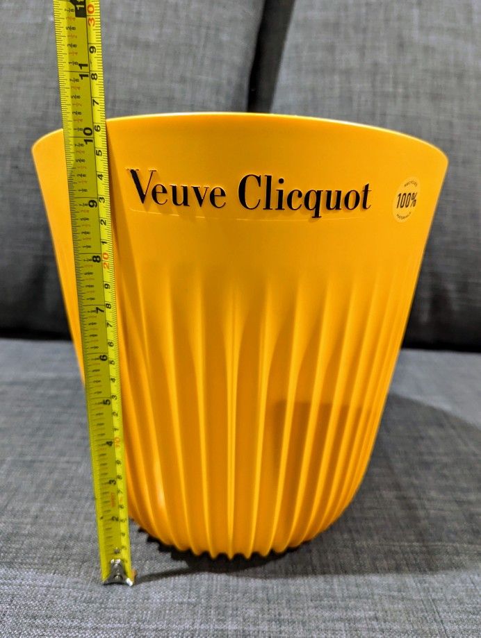 VEUVE CLICQUOT SUNRAYS Ice Bucket Orange / Yellow Champagne Bottle Cooler