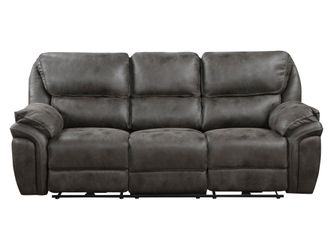 Proctor Gray Power Double Reclining Sofa