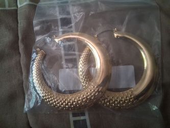 Large hoop earrings