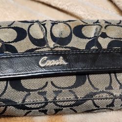 Wallet, Black/ Grey Coach