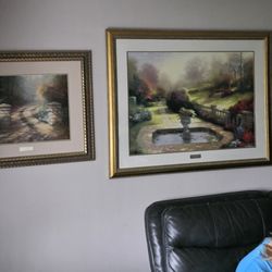 Thomas Kinkade Lithograph Paintings (30 Pieces)