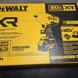 NEW DEWALT 20V XR 1/2" HIGH TORQUE Impact Wrench Kit Bundle w/ 5Ah Battery & Charger DCF961