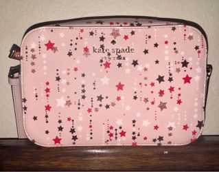 Kate Spade New York Pink Star Print Crossbody Bag