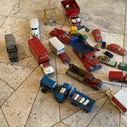Awesome vintage collection lot of antique Tonka and others toys cars trucks tin diecast metal toy
