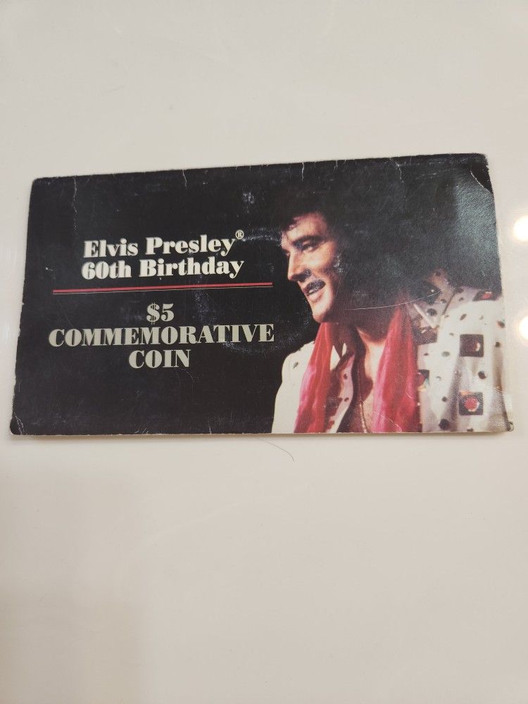 Elvis Presley 60th Birthday $5 Commemorative Coin