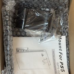 NonZitech PS5 Wall Mount WP5-02 Bracket Stand Black Steel w/ Hardware