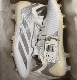 adidas adizero Electric 1 football cleats size 10 in a half white and grey