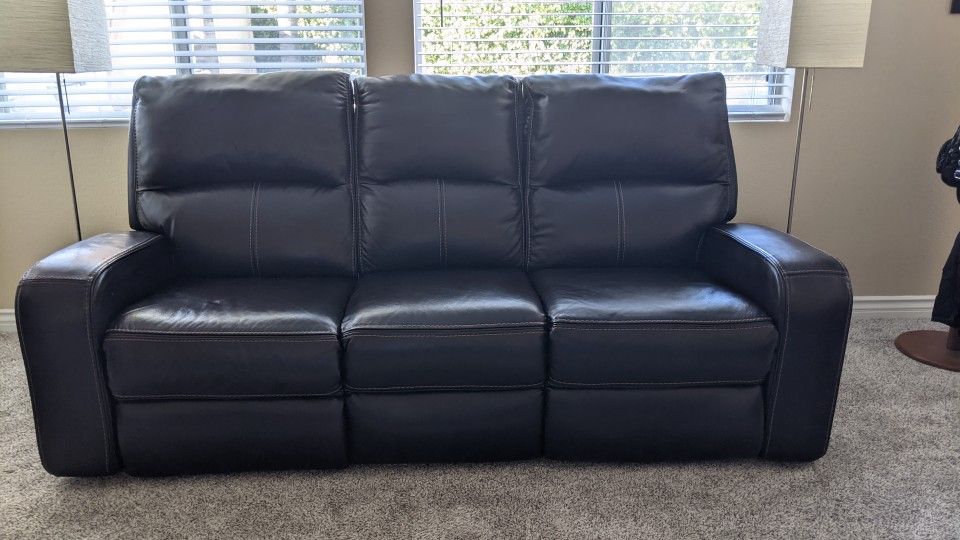 Reclining Leather Sofa