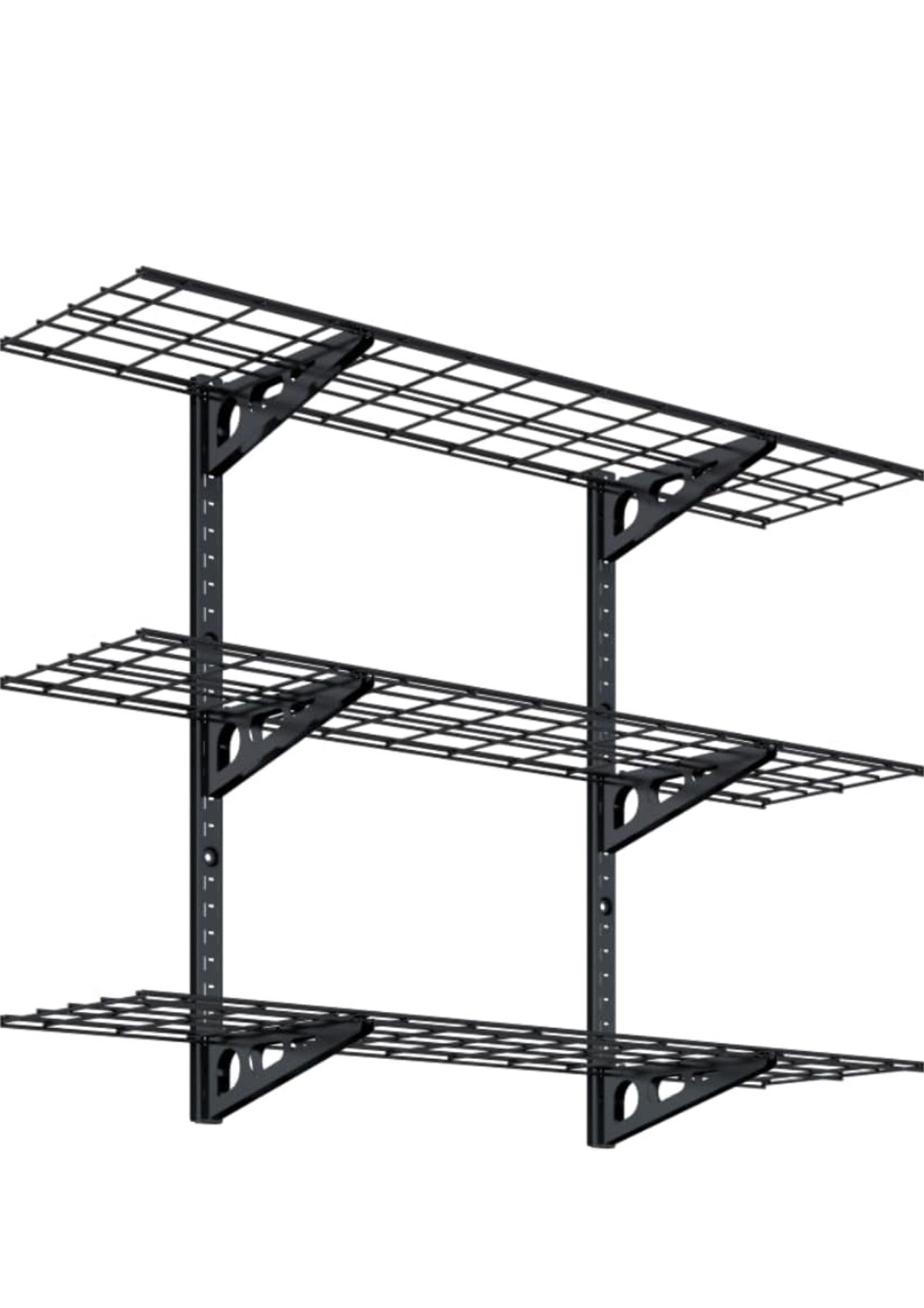FLEXIMOUNTS 3 Tier 1x4ft Garage Storage Wall Shelving