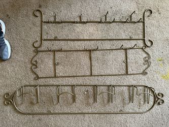 Vintage Gold Plate Racks