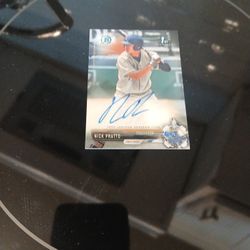 Nick Pratto Autograph Rookie Card