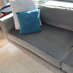 Restoration Hardware Grey Sofa