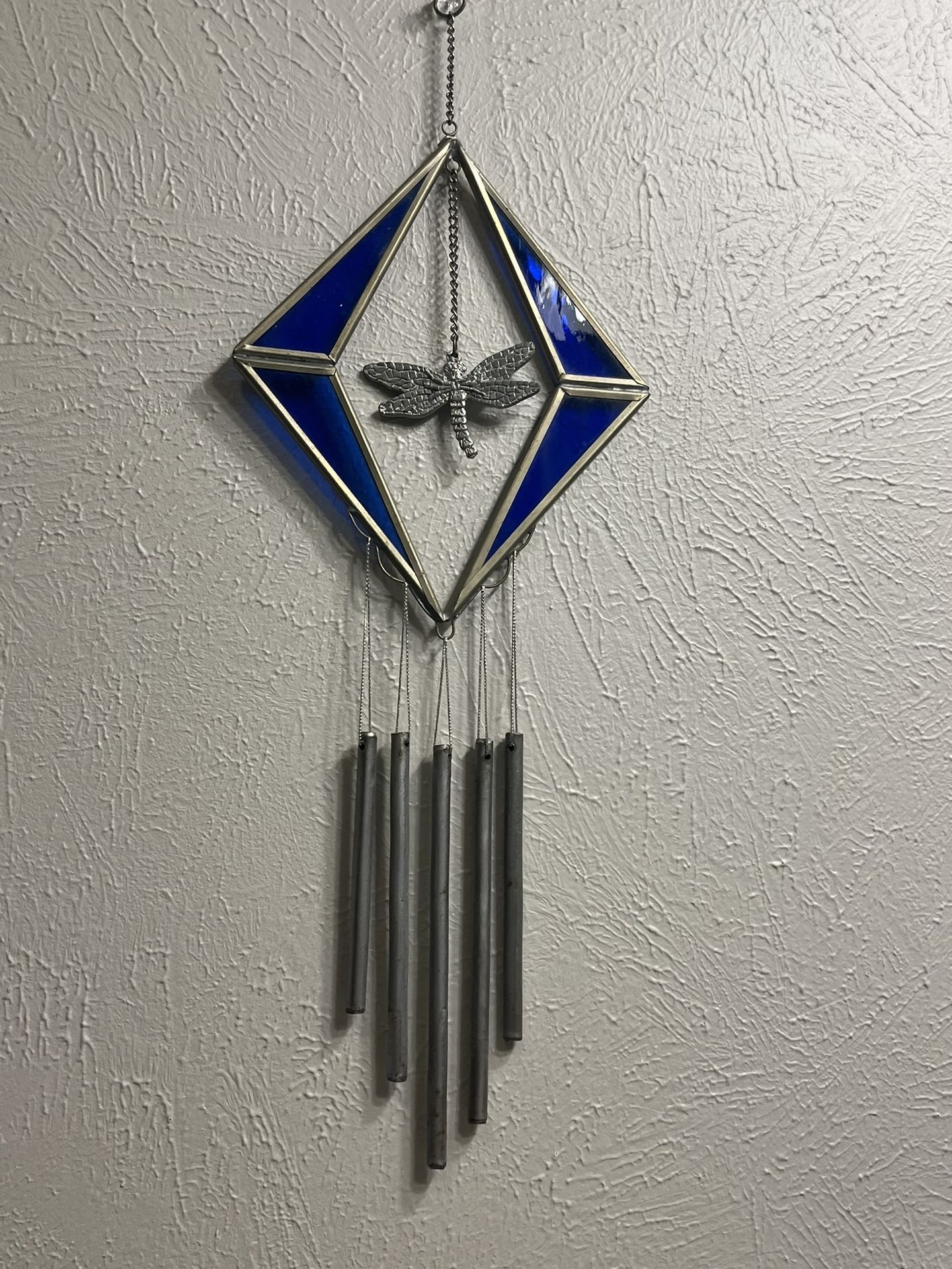 Stained Glass Dragonfly Wind Chime