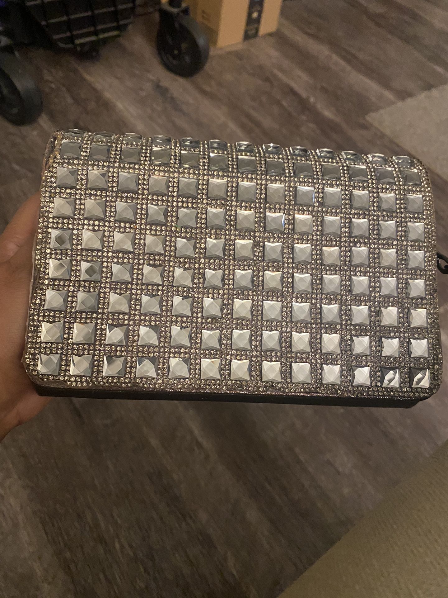 Evening Clutch with rhinestones 