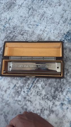VTG HOHNER HARMONICA CHROMONICA 64 C MODEL GERMANY w WOOD BOX NO 280