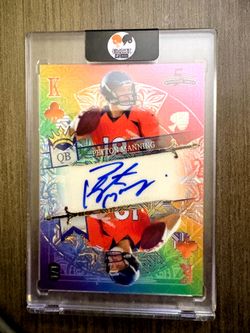 Peyton Manning 1/1 Autographed 2024 Wild Card 5 Card Draw Rainbow King