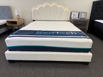 Queen led bed frame