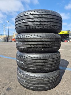 SET OF 4 P215/55R16 HANKOOK $280 CASH PRICE