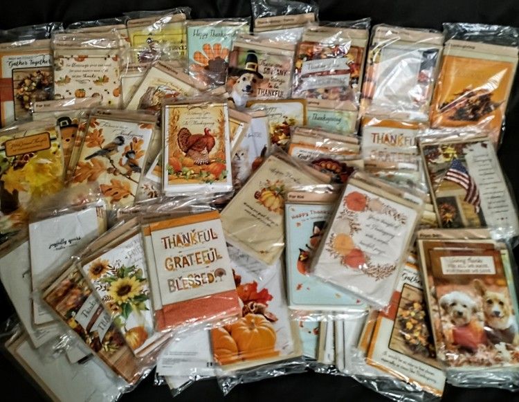 *Jumbo Lot of 450+ " Thanksgiving" Greeting Cards *Hallmark ' New'