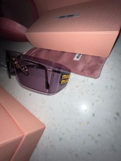Miu Miu Sunglasses Pink Lens