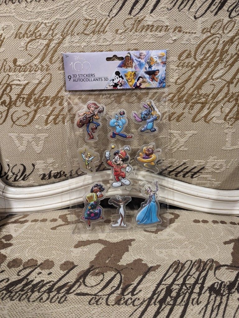 3D Disney 100th Anniversary Stickers