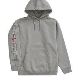 Supreme Nike Hooded Sweatshirt Heather Grey Small