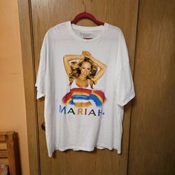 Mariah Carey Rainbow T-SHIRT Tee Top 2XL